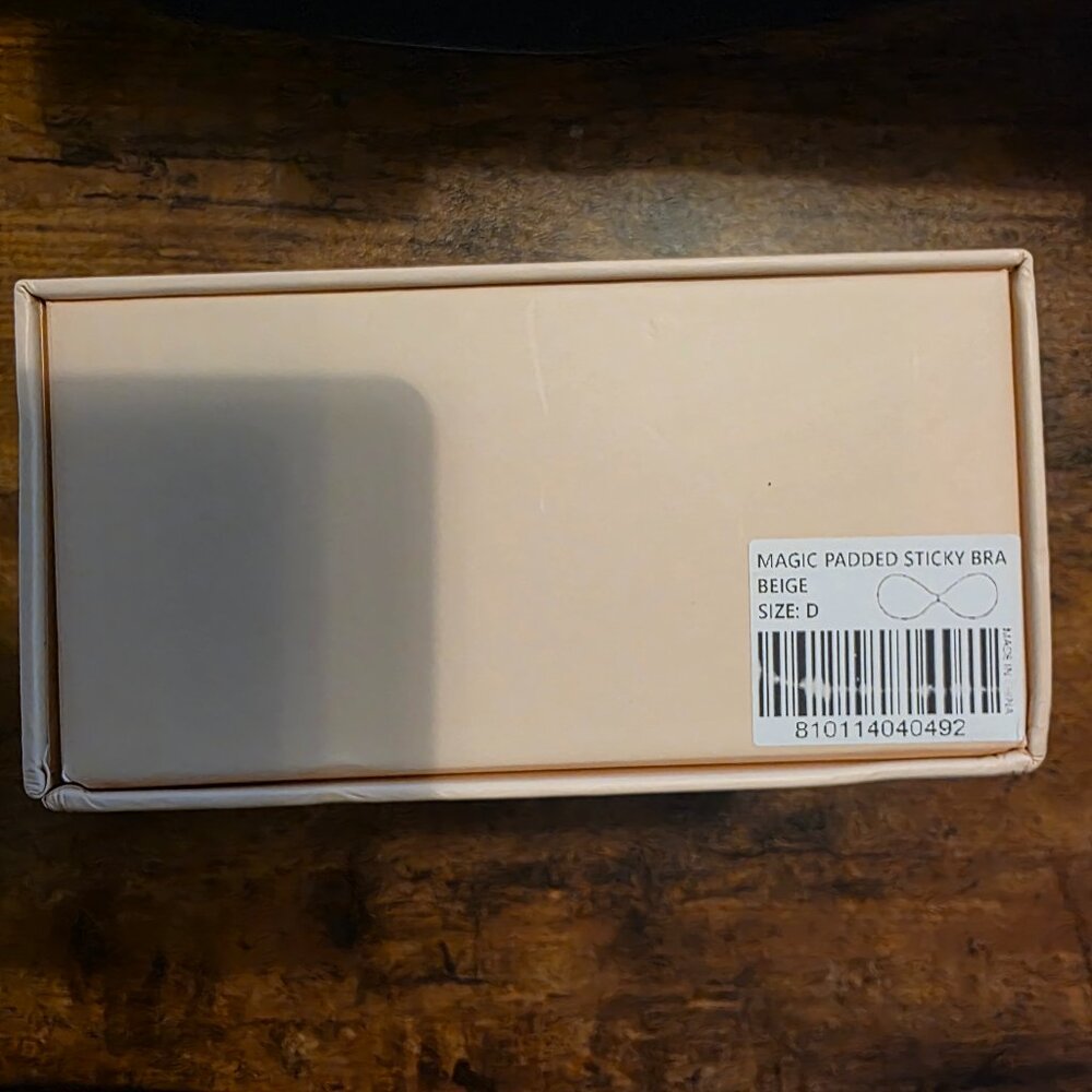 New Boomba Magic Padded Sticky Bra, Beige, Size D